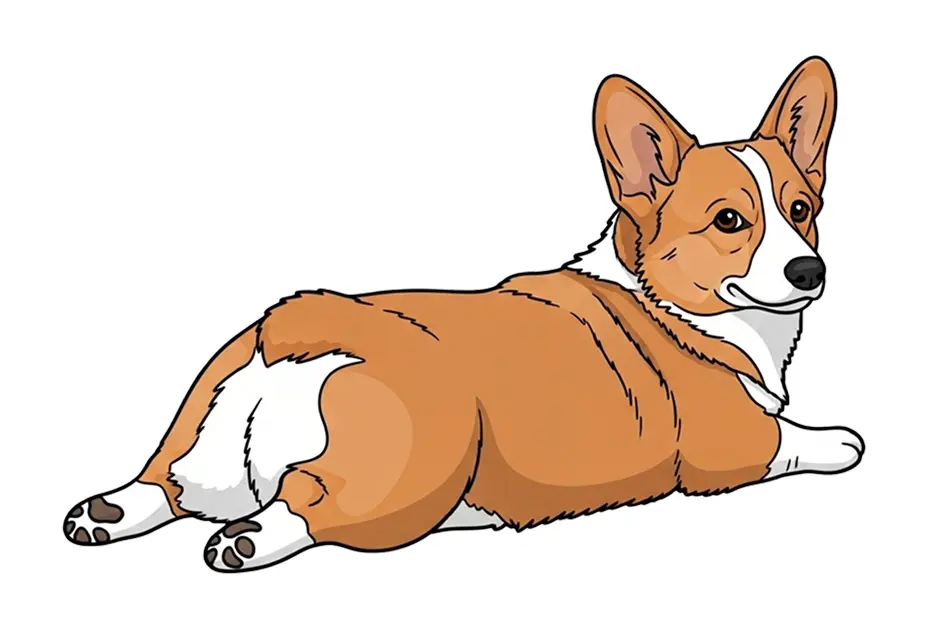 Adorable corgi dog